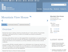 Tablet Screenshot of mountainviewhouseapartments.com